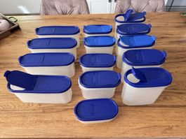Tupperware Vorratsbehälter Set blau/transparent gebraucht