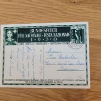 Carte Fête National Bundesfeier Karte 1930 Besançon