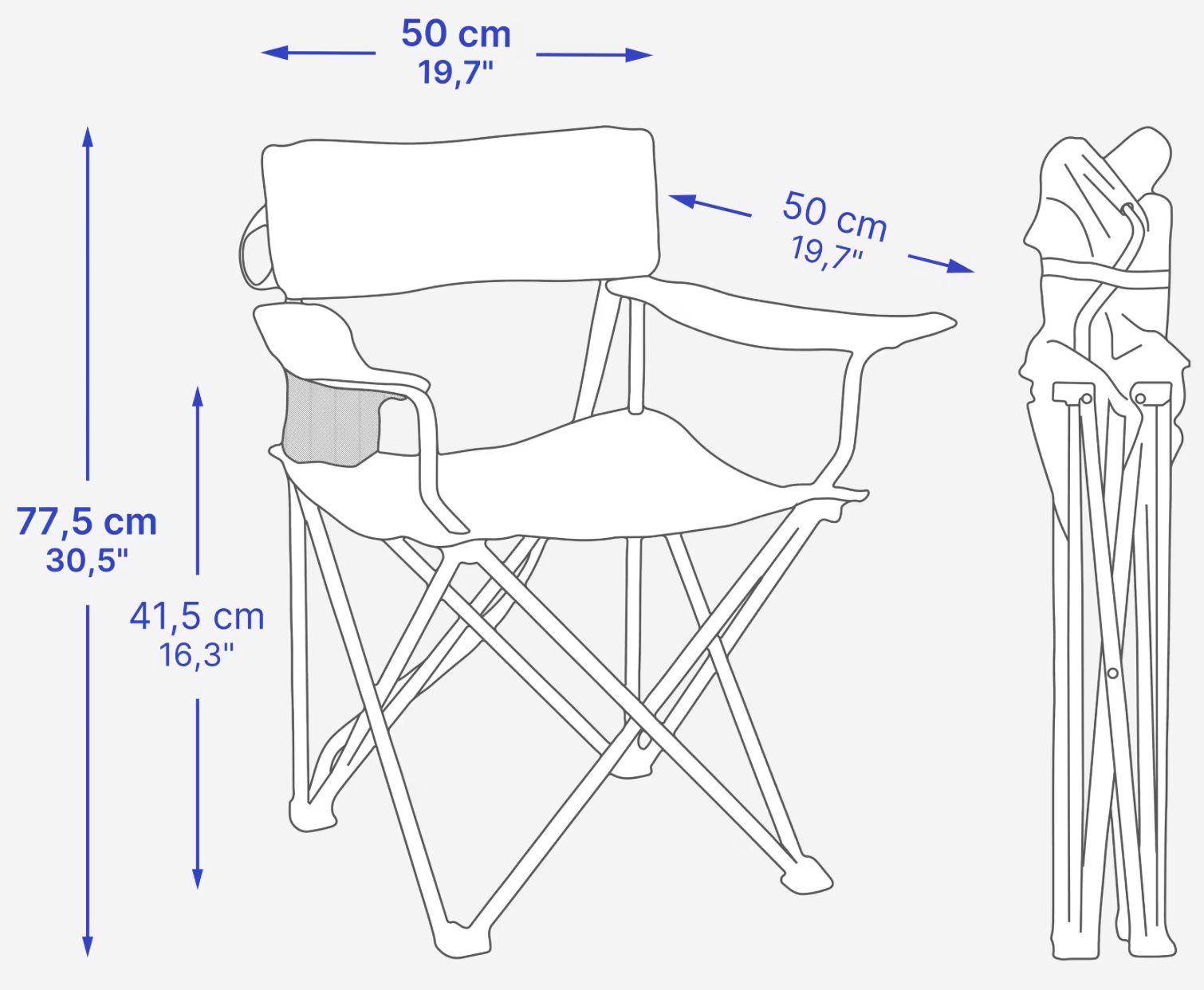 Sedie: Chaise pliante de camping Quechua - État impeccable! – Usato da Bern venduto da lau_7cv6 1