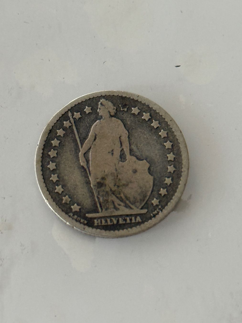 Tutti le monete: 1 Franken 1877  Rar – Usato da Wallisellen venduto da SWISS_SILVER1 1
