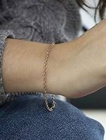 2.1mm Diamantschliff Prinz von Wales Armband 9k (375)