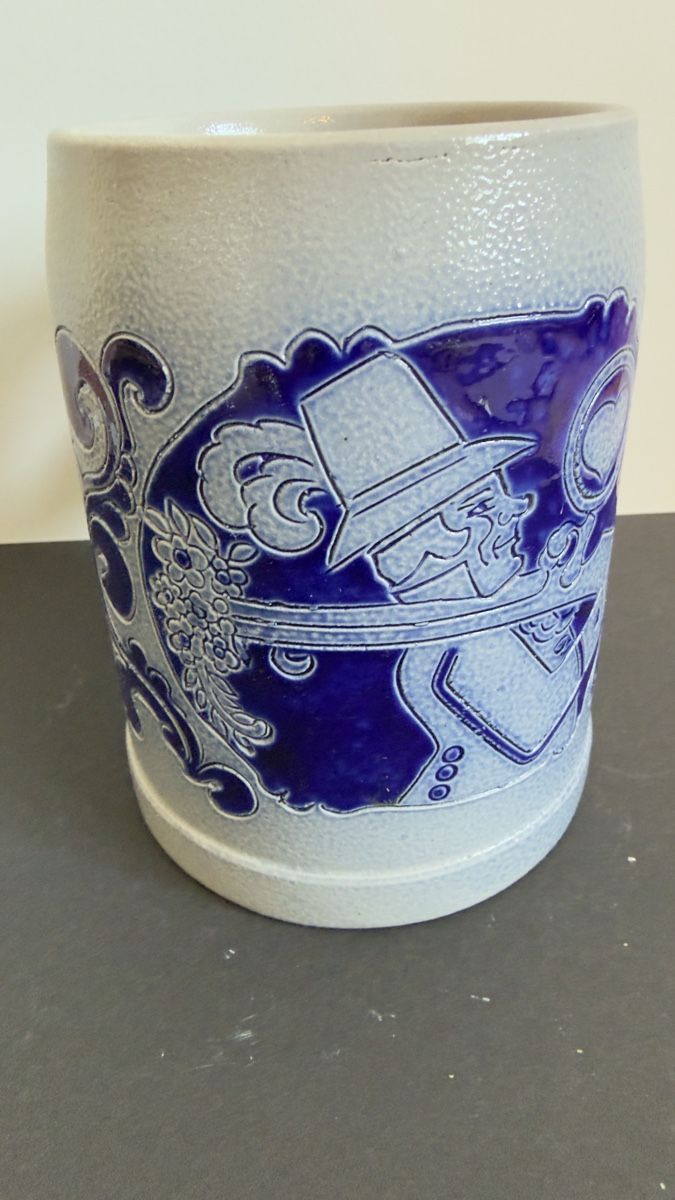Caraffe: Bier Krug, blau/grau, Westerwald, vintage, Top – Usato da Widnau venduto da kustercarmen 8