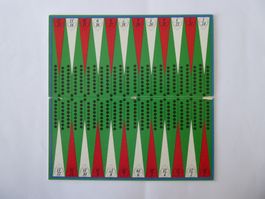 1 x Spielplan Backgammon und Burgspiel, beidseitig bespielb