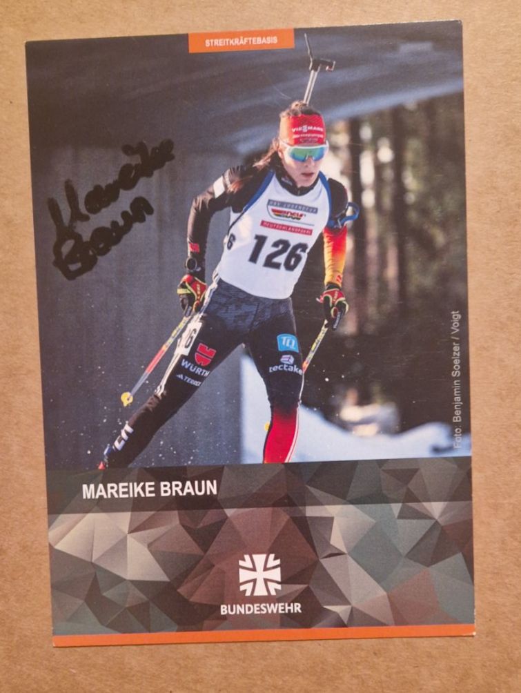 Autografi: Mareike Braun - handsigniert – Usato da Menziken venduto da Autogramme