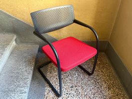 1 von 5 Vitra Visavis2 Design Besucher-Stuhl Freischwinger