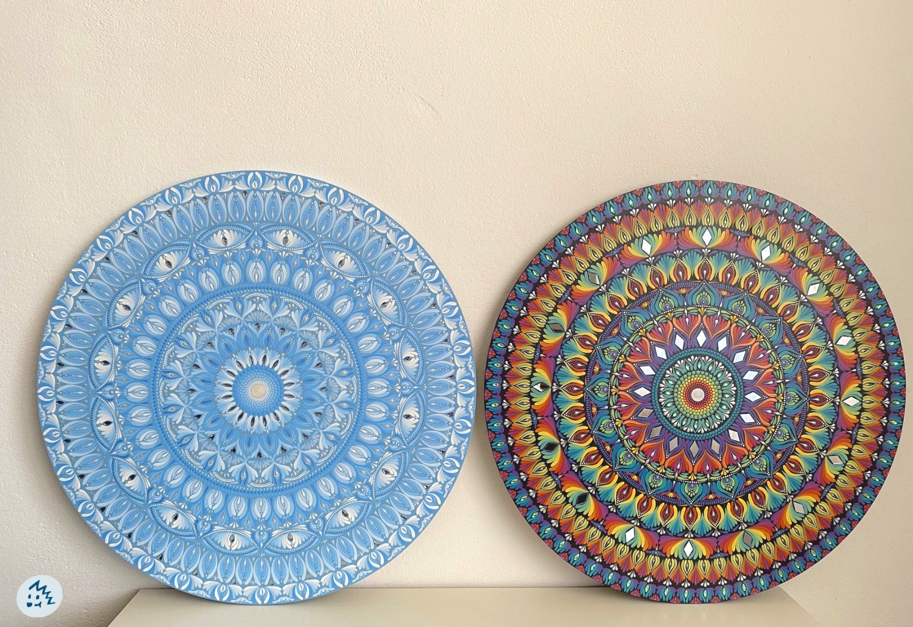 Dipinti: Mandala auf Holz, Mandala Bild, Gemälde, Geschenk, Kunst – Nuovo e nell'imballaggio originale da Fanas venduto da Omibia 8