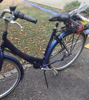 Citybike Villiger dunkelblau gebraucht mit Korb