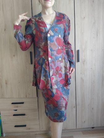 Vintage floral suit