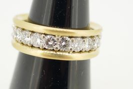 Exclusiver Memory Brillantring  21 Brillanten ca. 2,5 Carat