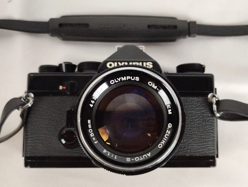 READ AS-IS* OLYMPUS OM-1 SLR Film Camera F.Zuiko 50mm f/1.8 From Japan