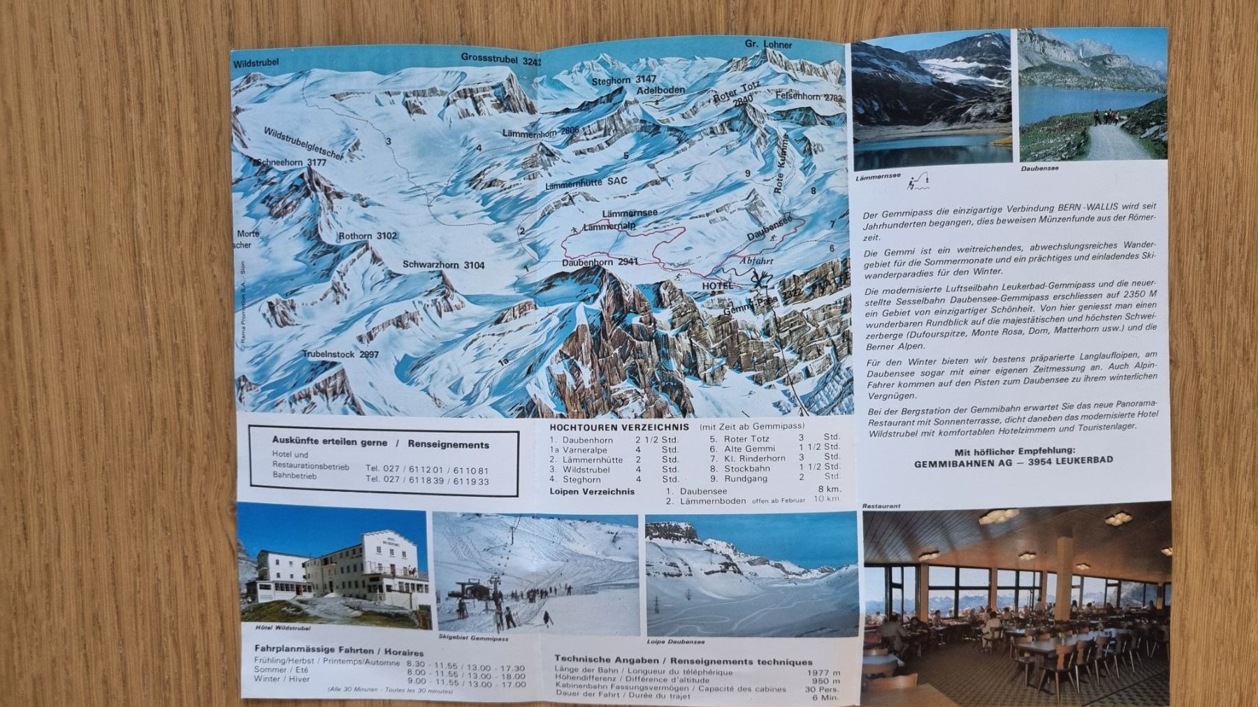 Documenti: Gemmibahnen Leukerbad-VS Prospekt – Usato da Bözberg venduto da heinz-d 2