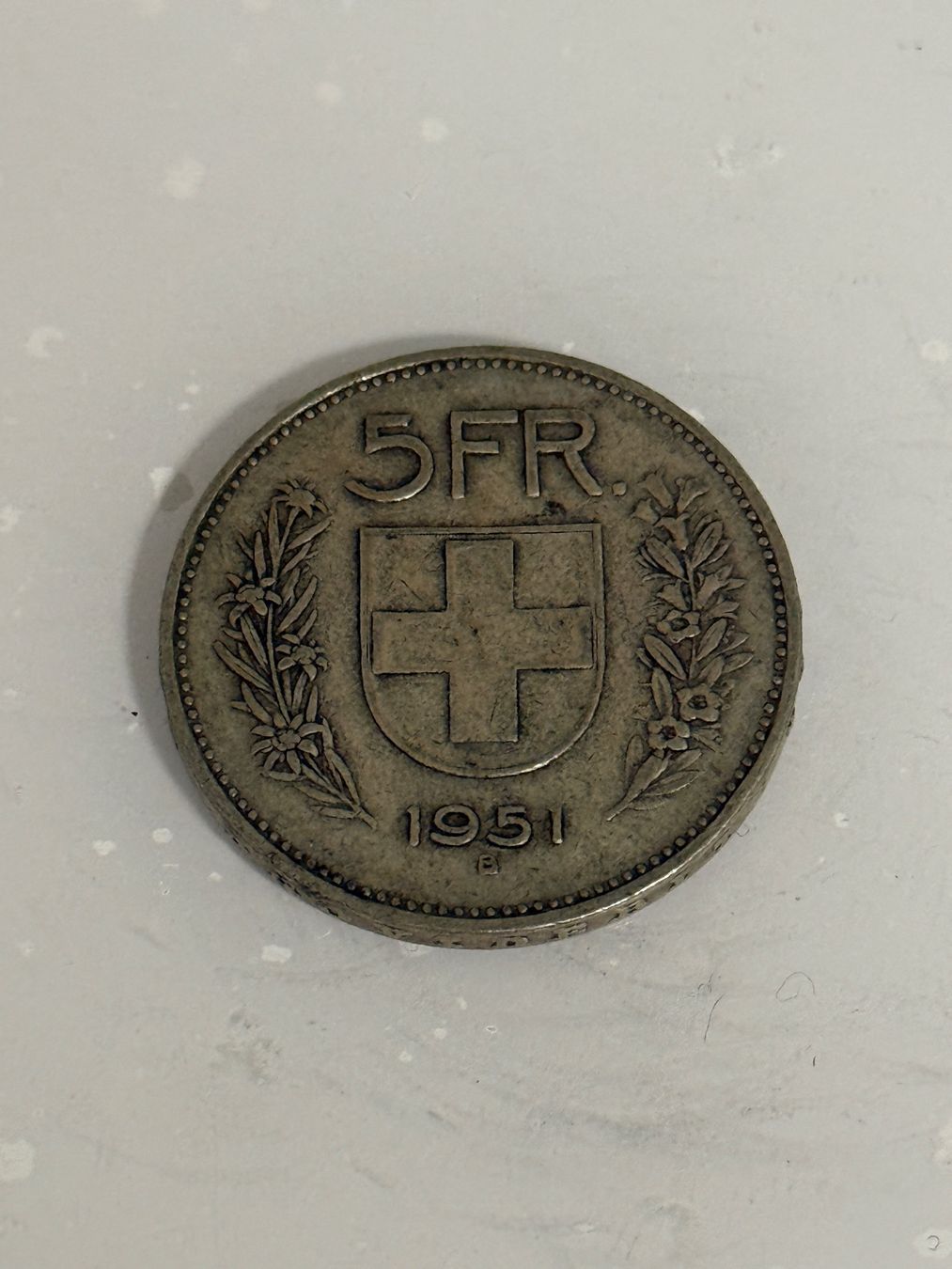 Alle Münzen: 5 Franken 1951  Silber – Gebraucht aus Wallisellen von SWISS_SILVER1 1