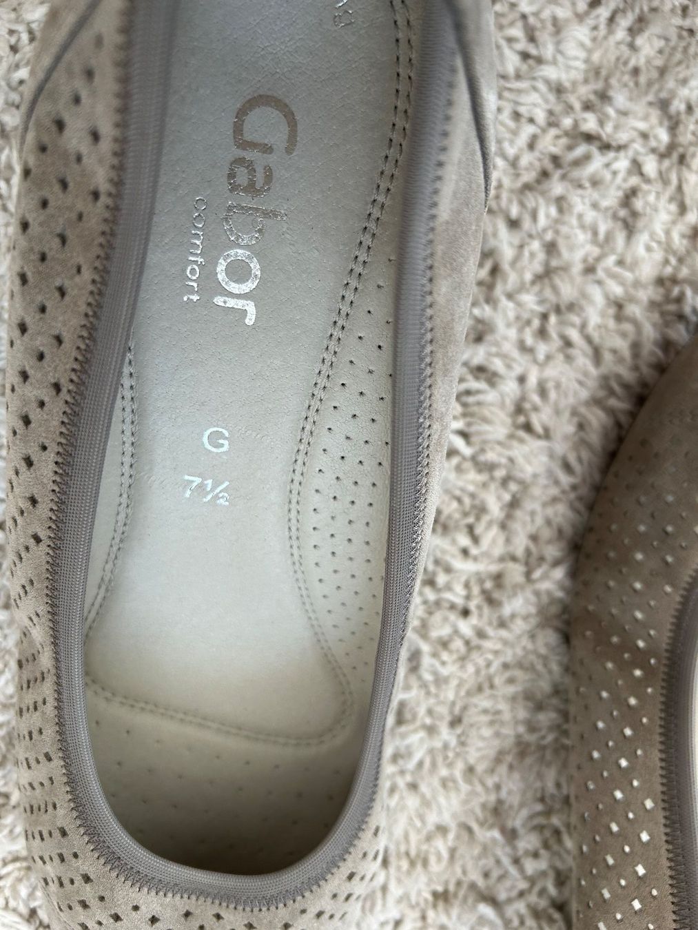 Gabor Scarpe da donna: Gabor Pumps, Beige Wildleder, Gr.7 1/2, Elegant! – Usato da Horn venduto da Resvi 2