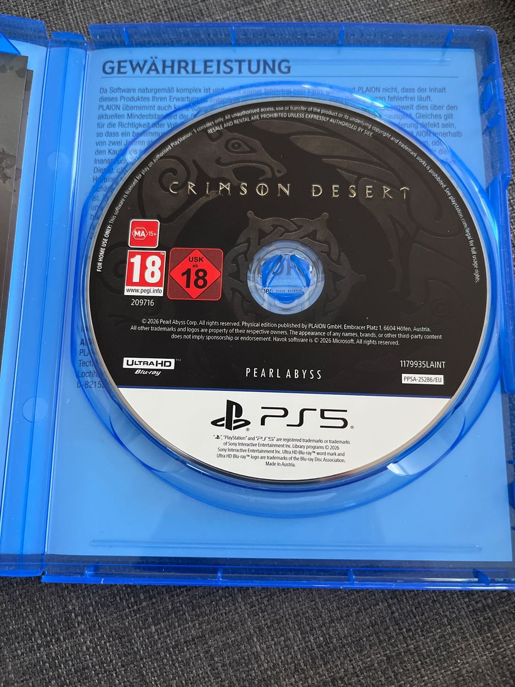Giochi: Crimson Desert (Ps5) – Usato da Binningen venduto da LionArt 2