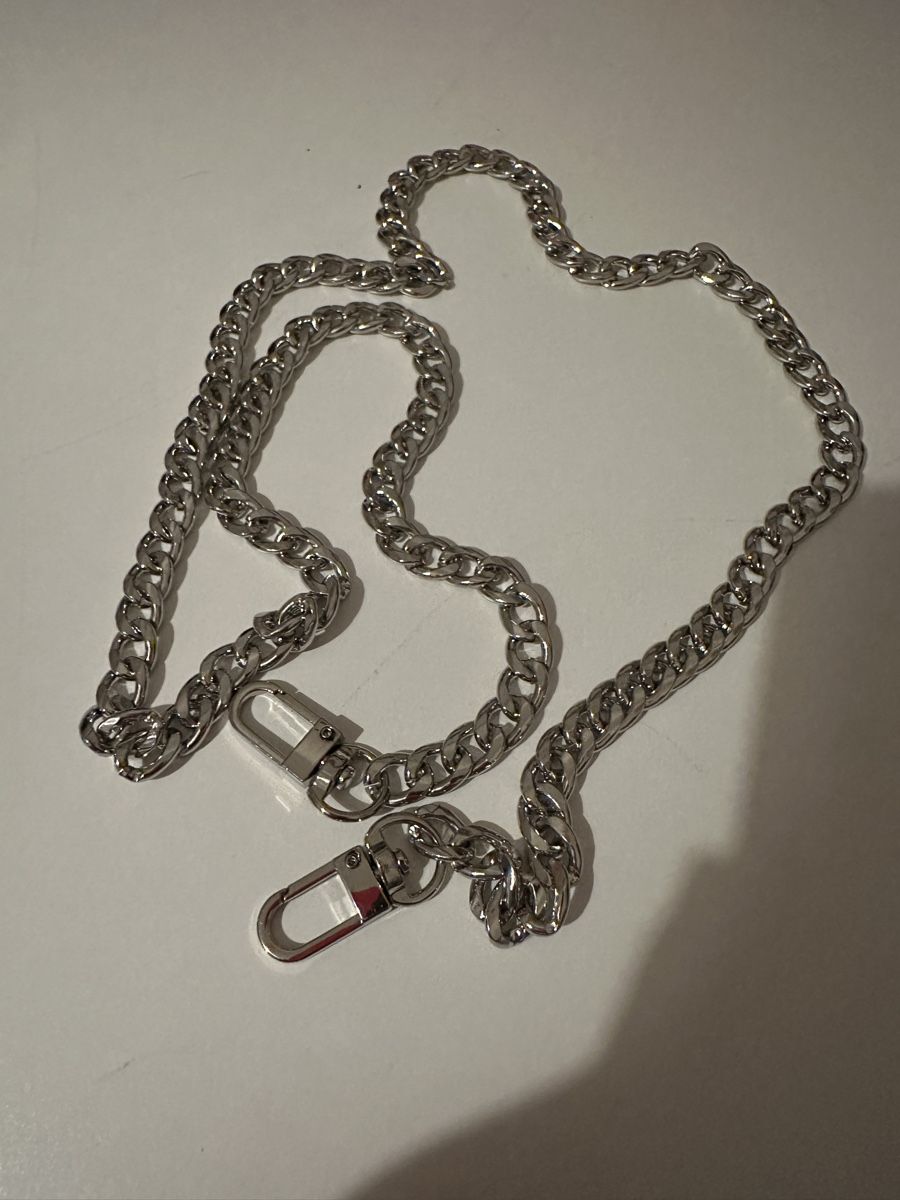 Sonstige Kleidung & Accessoires: Catena argento borsa a tracolla nuova 100 cm – Neu (gemäss Beschreibung) aus Mendrisio von ketolin
