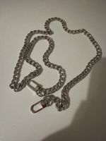 Catena argento borsa a tracolla nuova 100 cm
