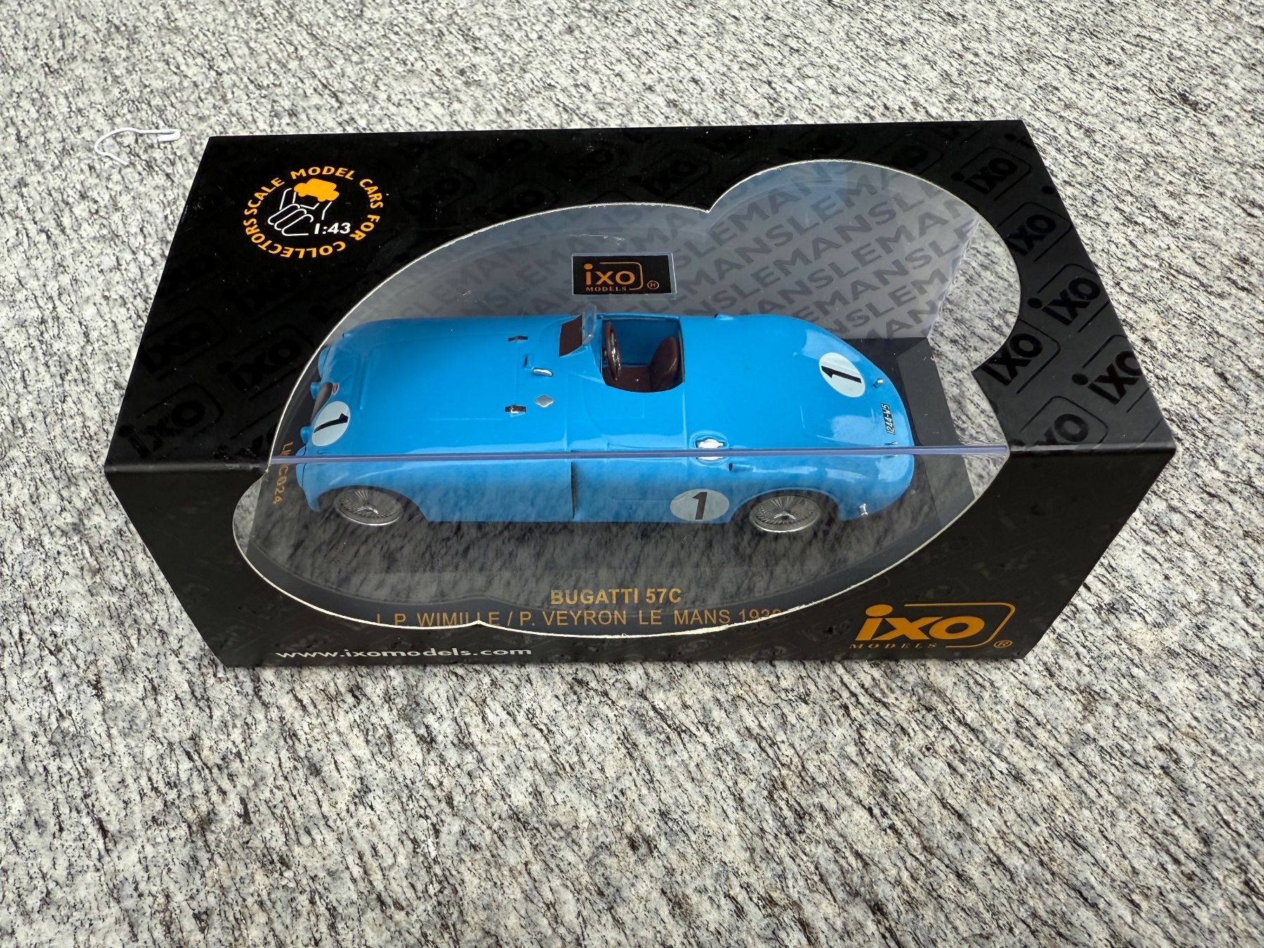 IXO Modellautos: IXO 1:43 Bugatti 57C Le Mans LMC024 Winner – Gebraucht aus Chiasso von Carrara-Modellismo 1
