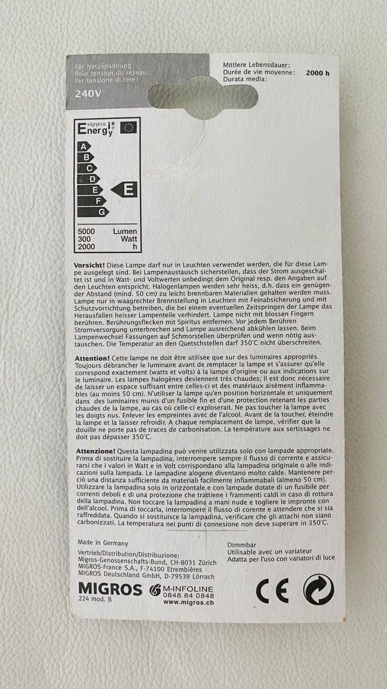 Lampen: Halogenlampe – Neu und originalverpackt aus Suhr von fmgiger 1