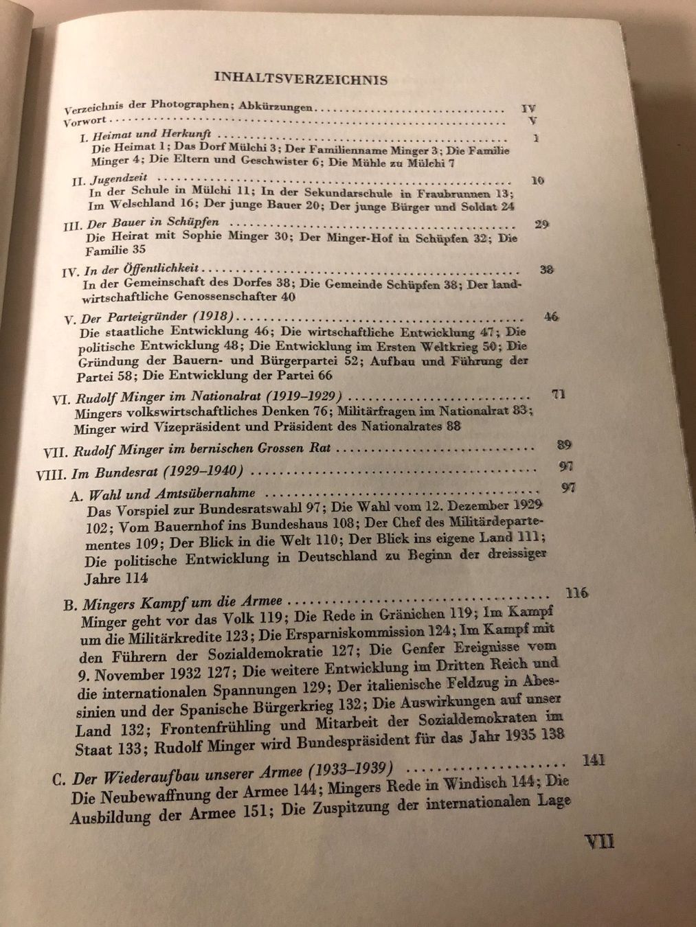 Libri: Bundesrat R.Minger- Buch 1965 – Usato da Brügg BE venduto da doppelsalchow 3