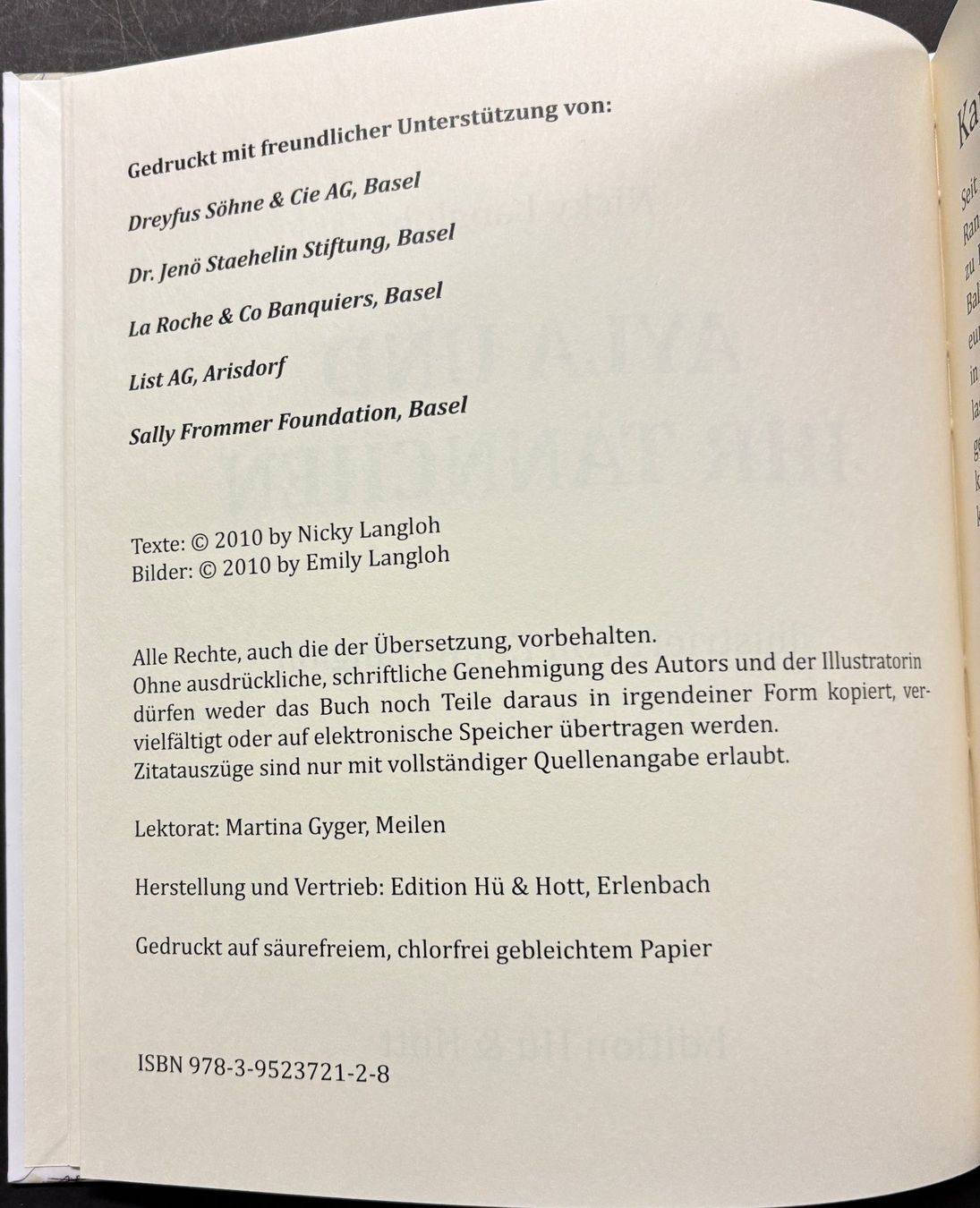 Libri: Langloh, Ayla und ihr Tännchen – Nuovo (secondo la descrizione) da Sarnen venduto da Livres 2