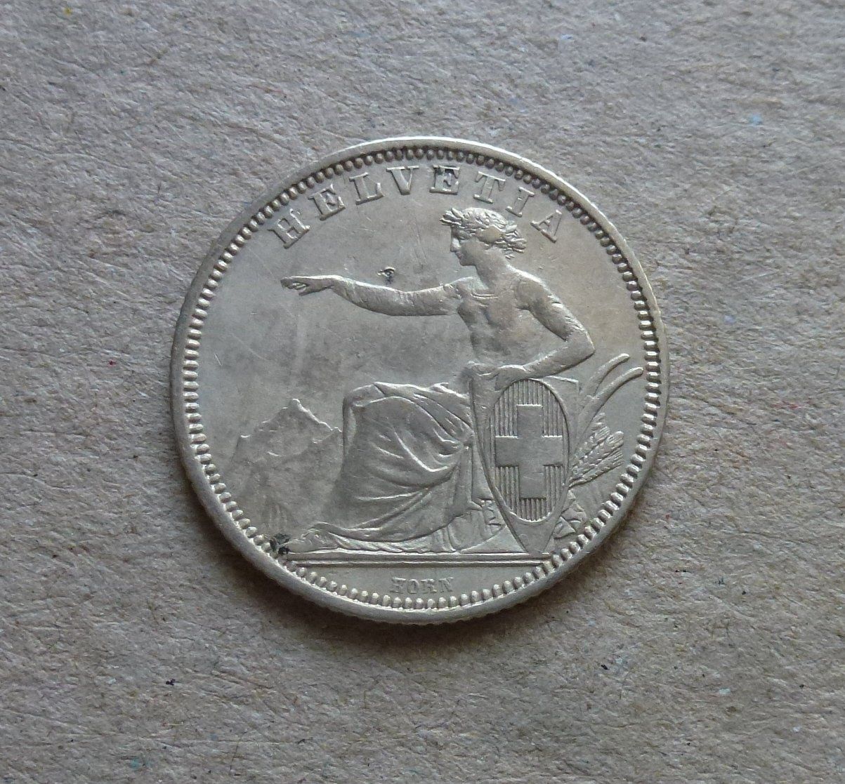 Tutti le monete: ++ 1.- Franken 1861, gute Erhaltung – Usato da Walkringen venduto da Casablanca777 1