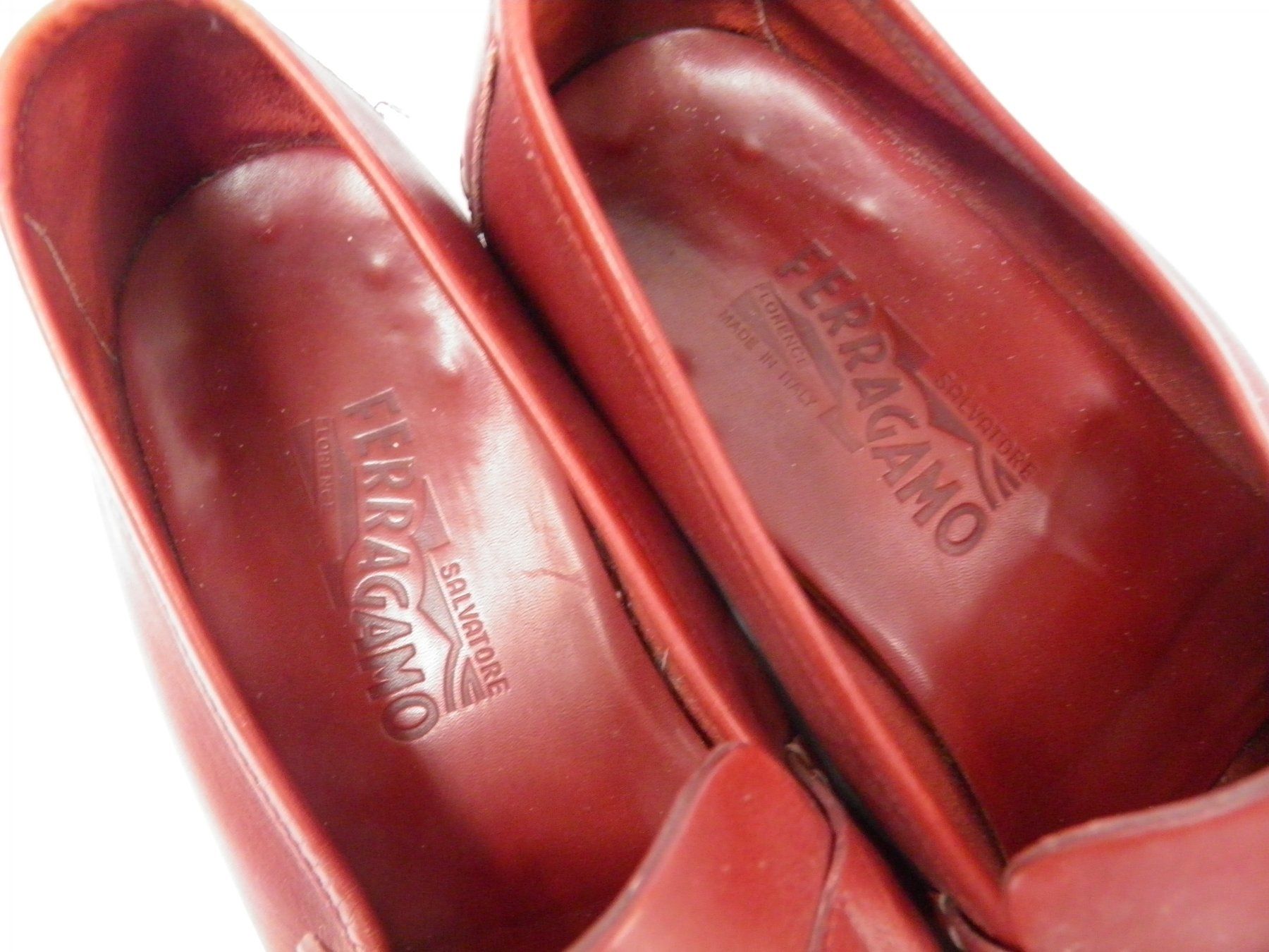 Salvatore Ferragamo Scarpe da uomo: Herren Schuhe FERRAGAMO, rot, Gr. 10.5 – Usato da Rüti ZH venduto da corvus-corvus 1