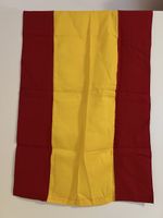 Vintage Fahne Rot-Gelb-Rot aus Baumwolle mit Seil – ca. 100