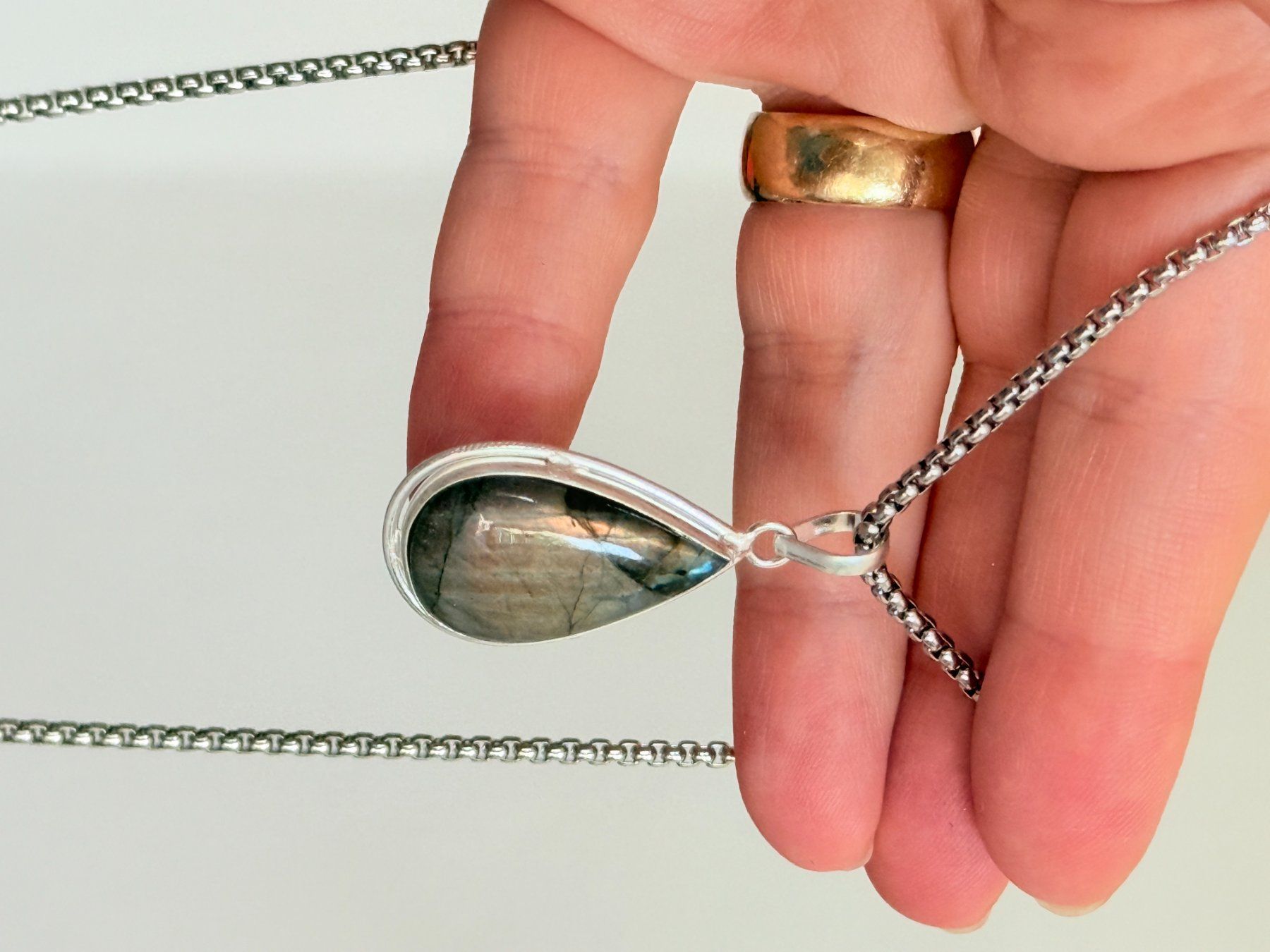Catenine: Labradorite necklace – Nuovo e nell'imballaggio originale da Genève venduto da AGBERG 5