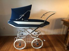 Vintage Luxus Kinderwagen Lanz Helvetia 1950