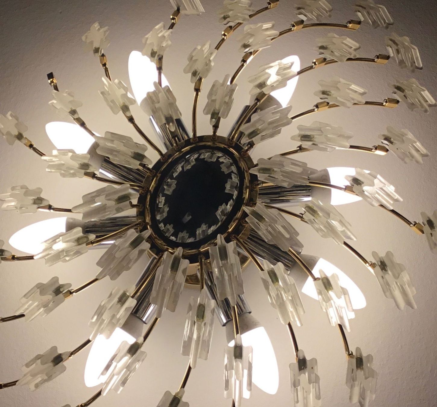 Lampen: Wand oder Deckenlampe Sunburst Mid Century – Gebraucht aus Schlieren von Jeajet 4