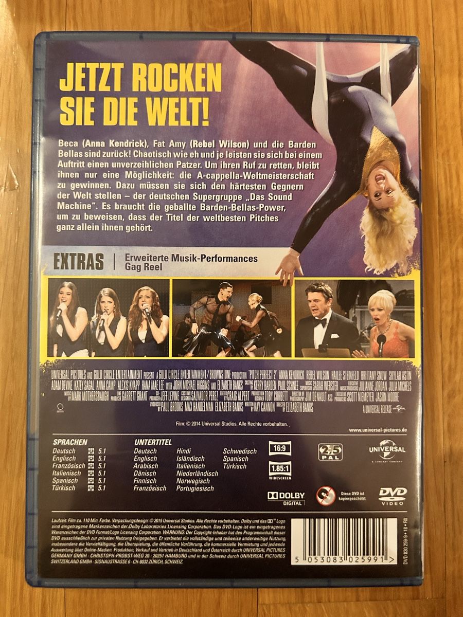Tutti i DVDs: DVD Pitch Perfect 2 – Usato da Kloten venduto da ver_t568 1