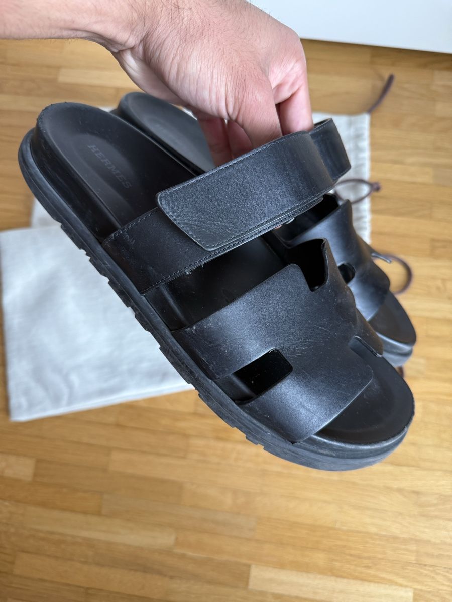Hermès Scarpe da uomo: Hermes Chypre Black 42 – Usato da Genève venduto da luc_5q8p 1