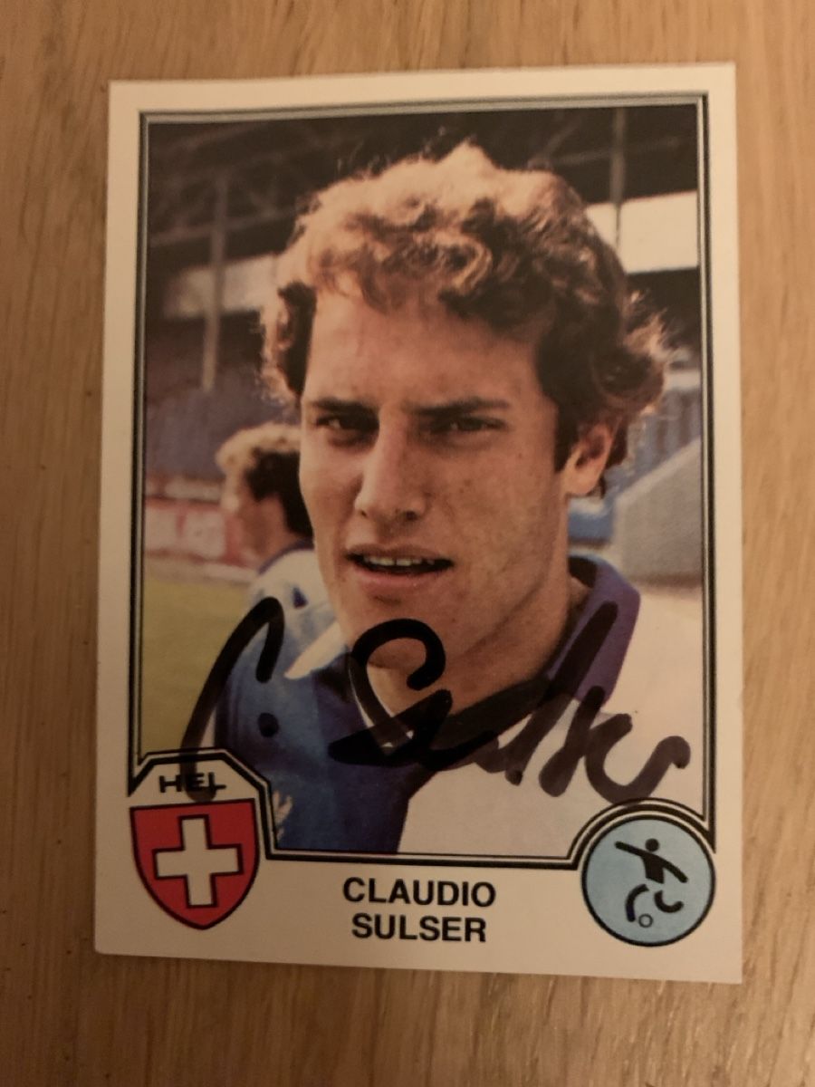 Autogramme: Claudio Sulser GC Original Autogramm 1982 Sammelbild – Gebraucht aus Greifensee von Bohne01