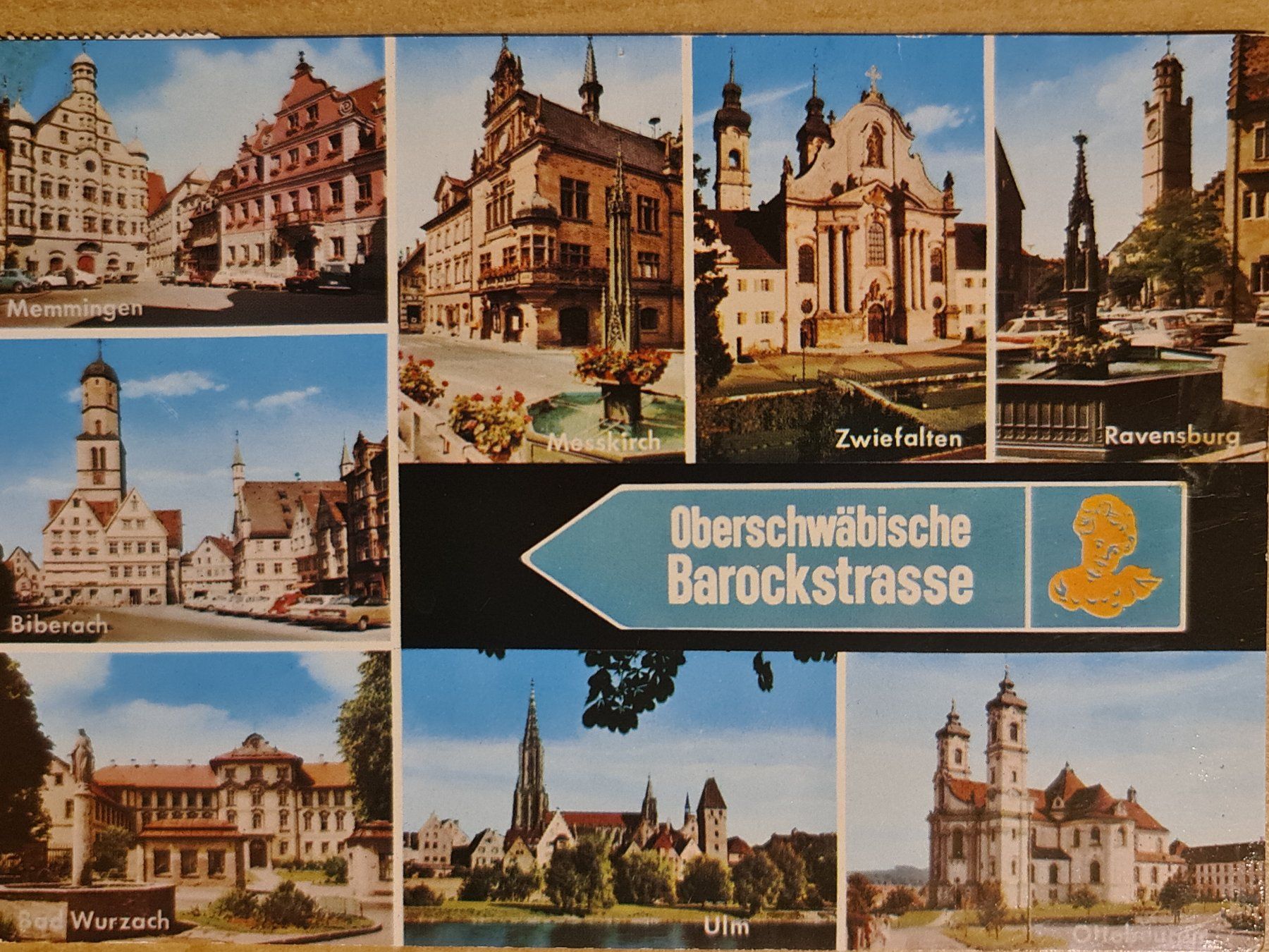 Cartoline postali: Ansichtskarte Oberschwäbische Barockstrasse – Usato da Dintikon venduto da Vexi