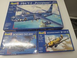 3 Flugzeug Bausätze