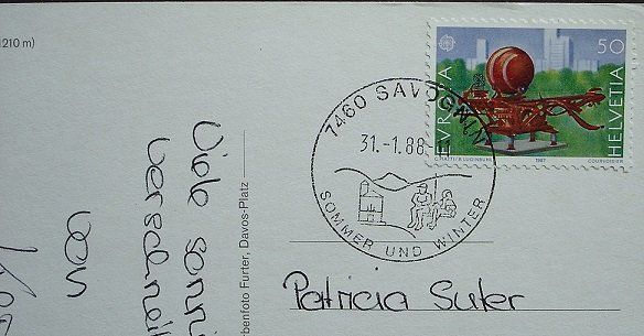 Cartes postales: SAVOGNIN am Julierpass mit Piz Migel – D'occasion à Jona par philajona 1