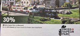 Swiss Vapeur Parc Bon - 30% Rabatt bis 31.8.2026 sichern!