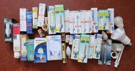 Grosses Leuchtmittel Lot Energiesparlampen Halogen Osram E27