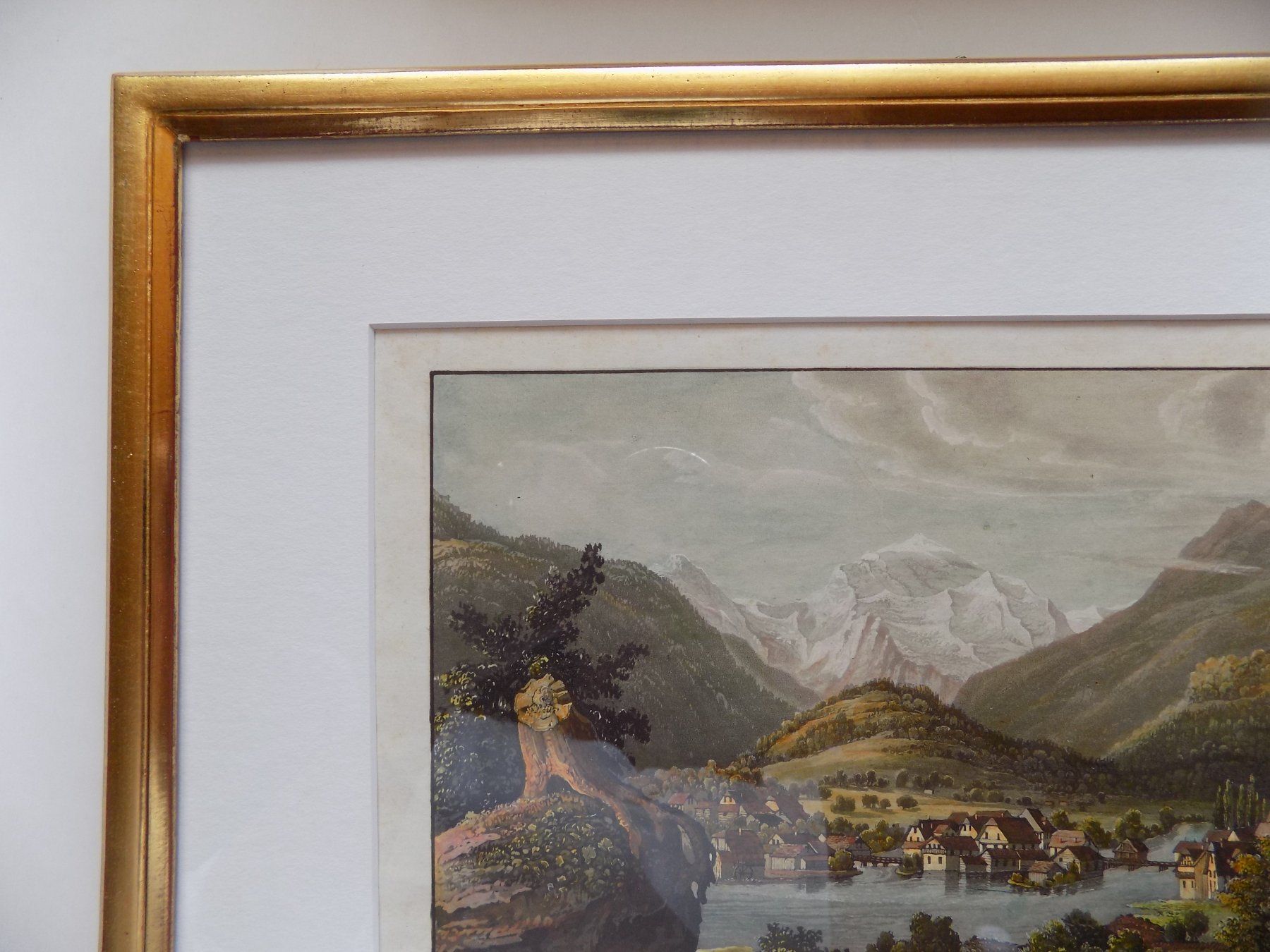 Incisioni: Unterseen Interlaken herrliches Kolorit – Usato da Risch venduto da Rischli15 6