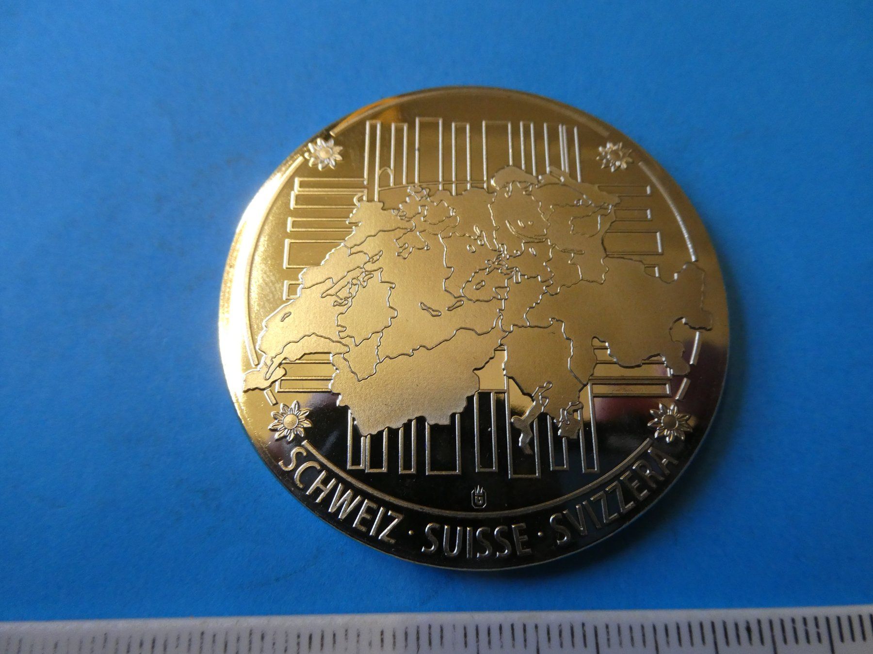 Medaglie: versilberte Medaille PP 50 mm, 10 Frankennote  1979 – Nuovo (secondo la descrizione) da Hinterforst venduto da Rohusri 1