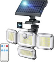 Solarlampen 333 LED mit Bewegungsmelder für Außen