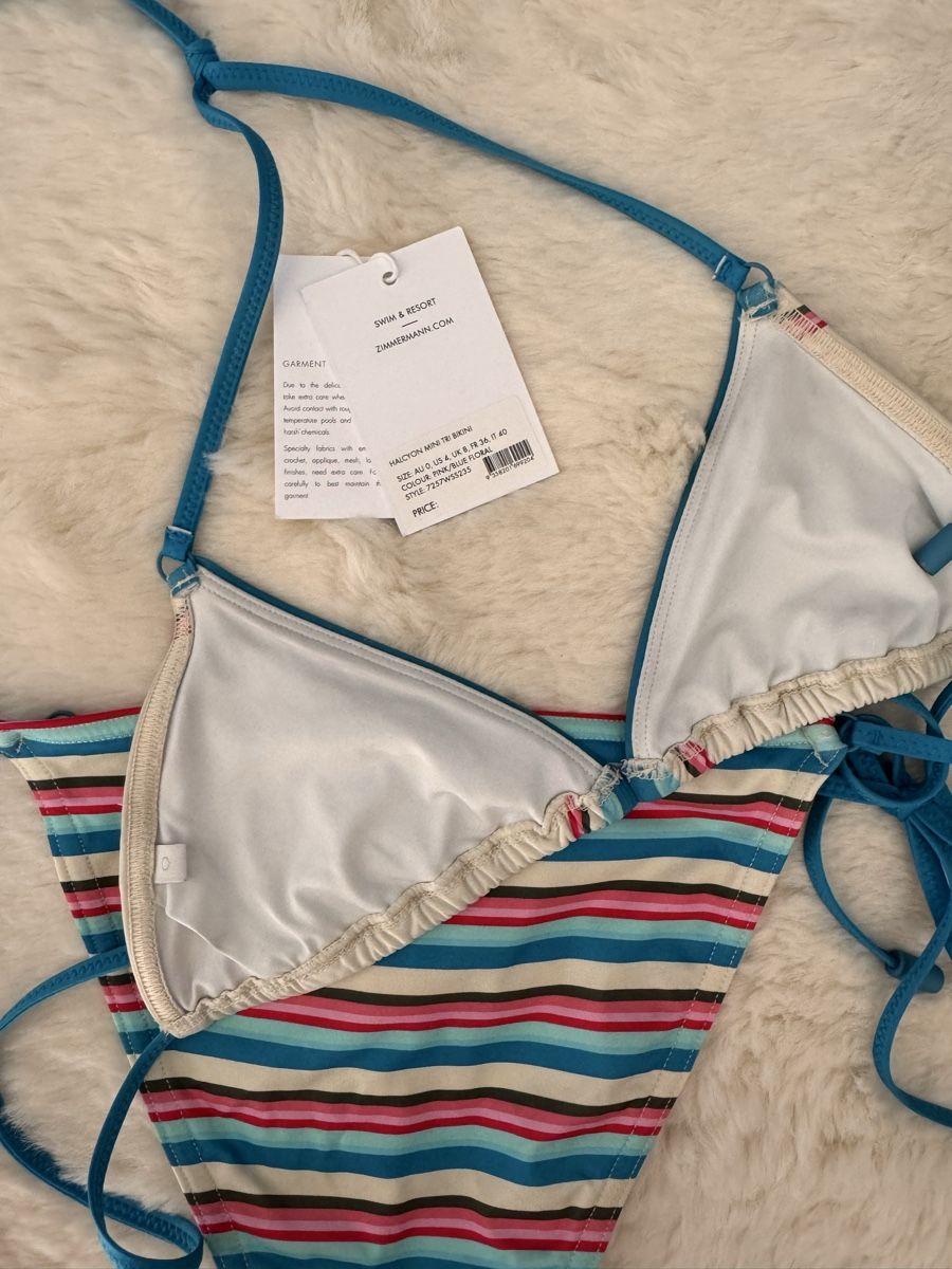Zimmermann Costumi da bagno & Bikini: Zimmermann Halcyon Mini Tri Bikini – Gr. 0 – Usato da Wilderswil venduto da Renaissance1 5