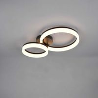 LED Deckenleuchte, Ringe, 51 cm x 33 cm