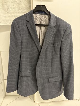Sakko Lawrence Grey kariert blau Modern Fit Grösse 50