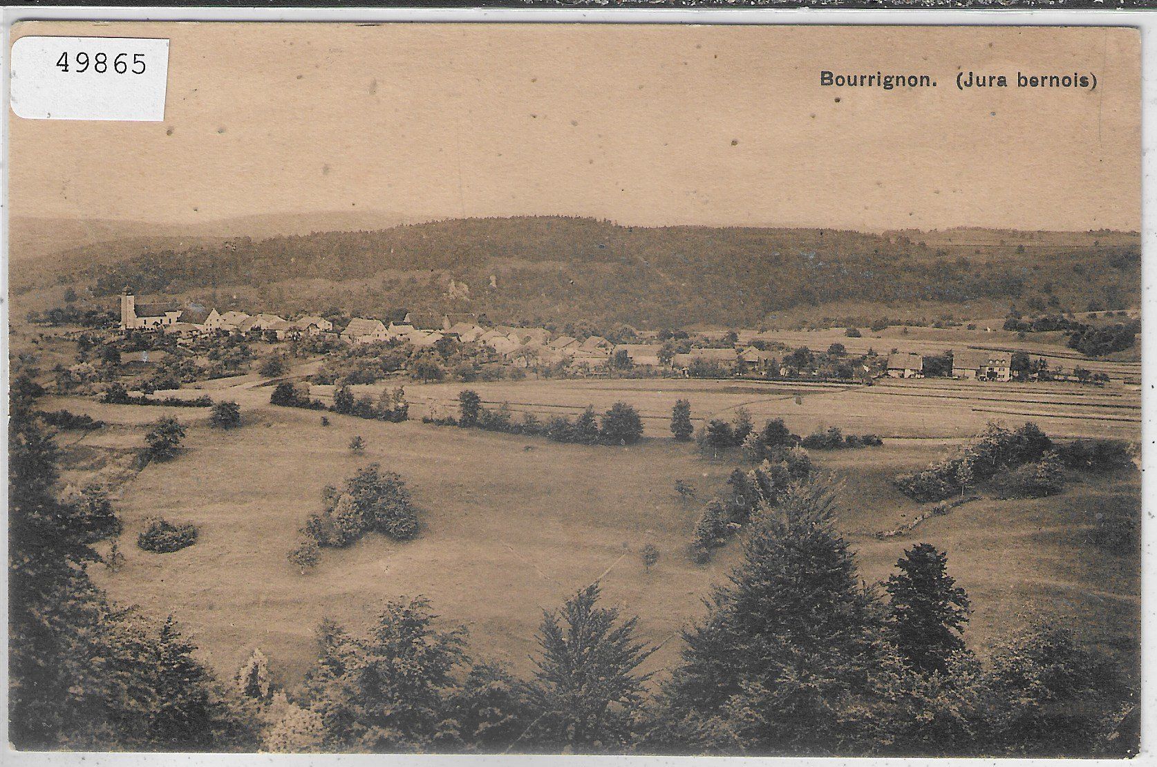 Cartoline postali: Bourrignon - Vue generale – Usato da Ettingen venduto da Kartenplanet