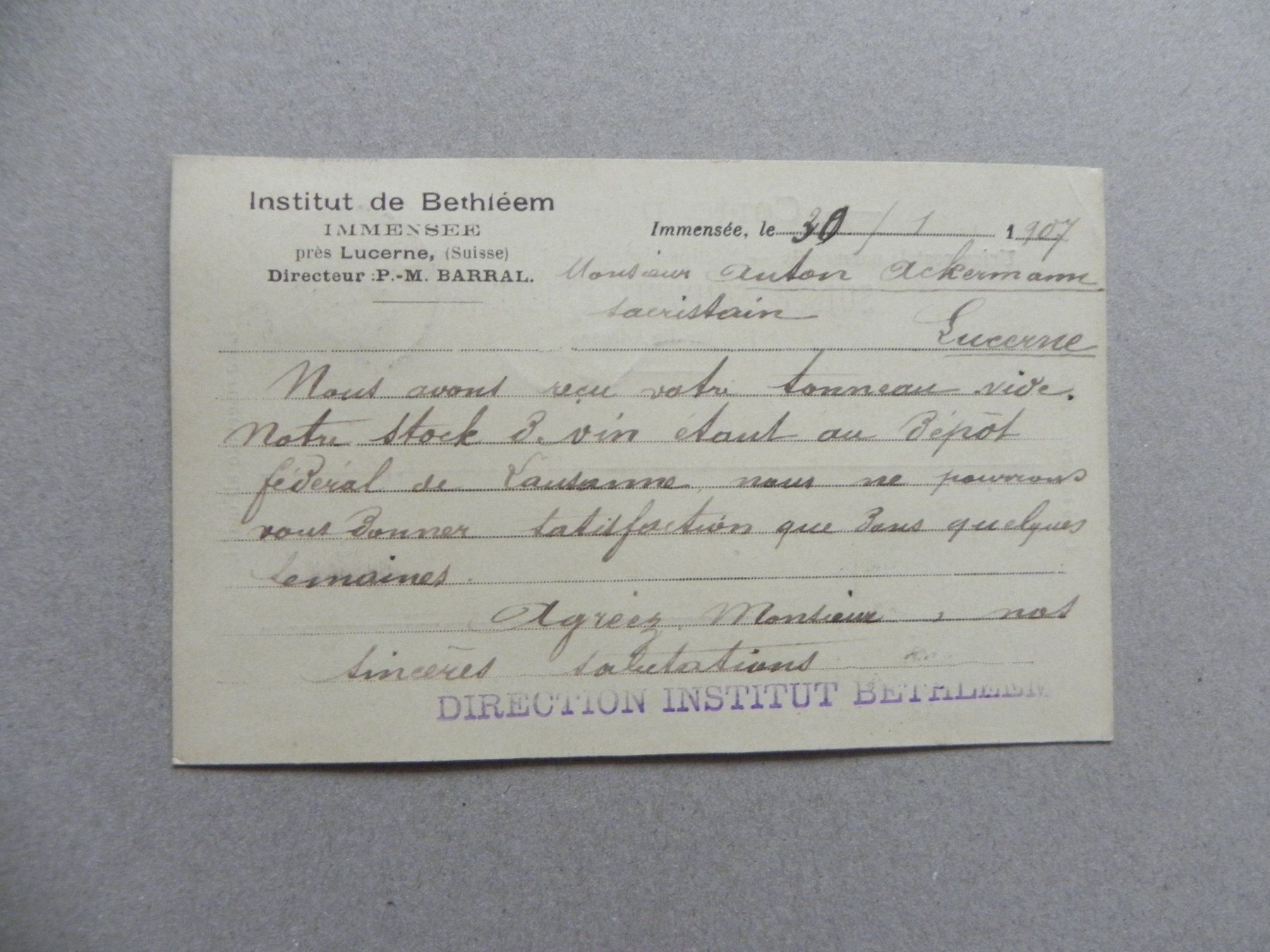 Cartoline postali: Immensee Brunnen SZ Institut 1907 – Usato da Siebnen venduto da krimsie 1