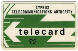 Telefonkarte Zypern CYP-M-04, 1990, kleine Kerbe