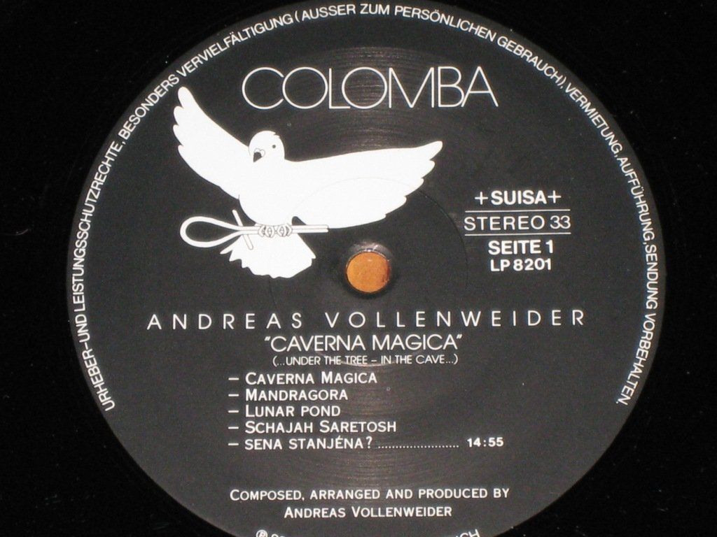 Dischi in vinile: LP - ANDREAS VOLLENWEIDER - CAVERNA MAGICA – Usato da Steckborn venduto da Quo7 1