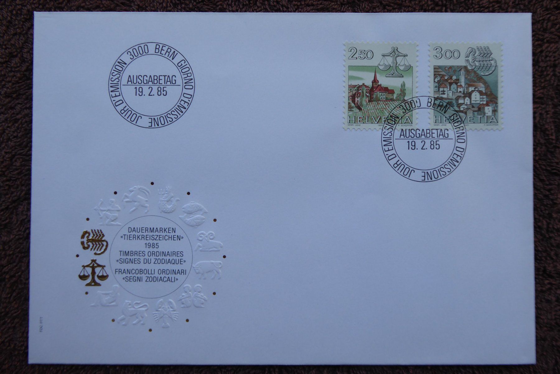 Tutti i francobolli: (F435) FDC 1985 -> 690 + 691 – Usato da Basel venduto da scholle50