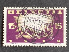Schweiz 1919 PAX 15 Rp. Vollstempel ST.BLAISE 15.IX.19